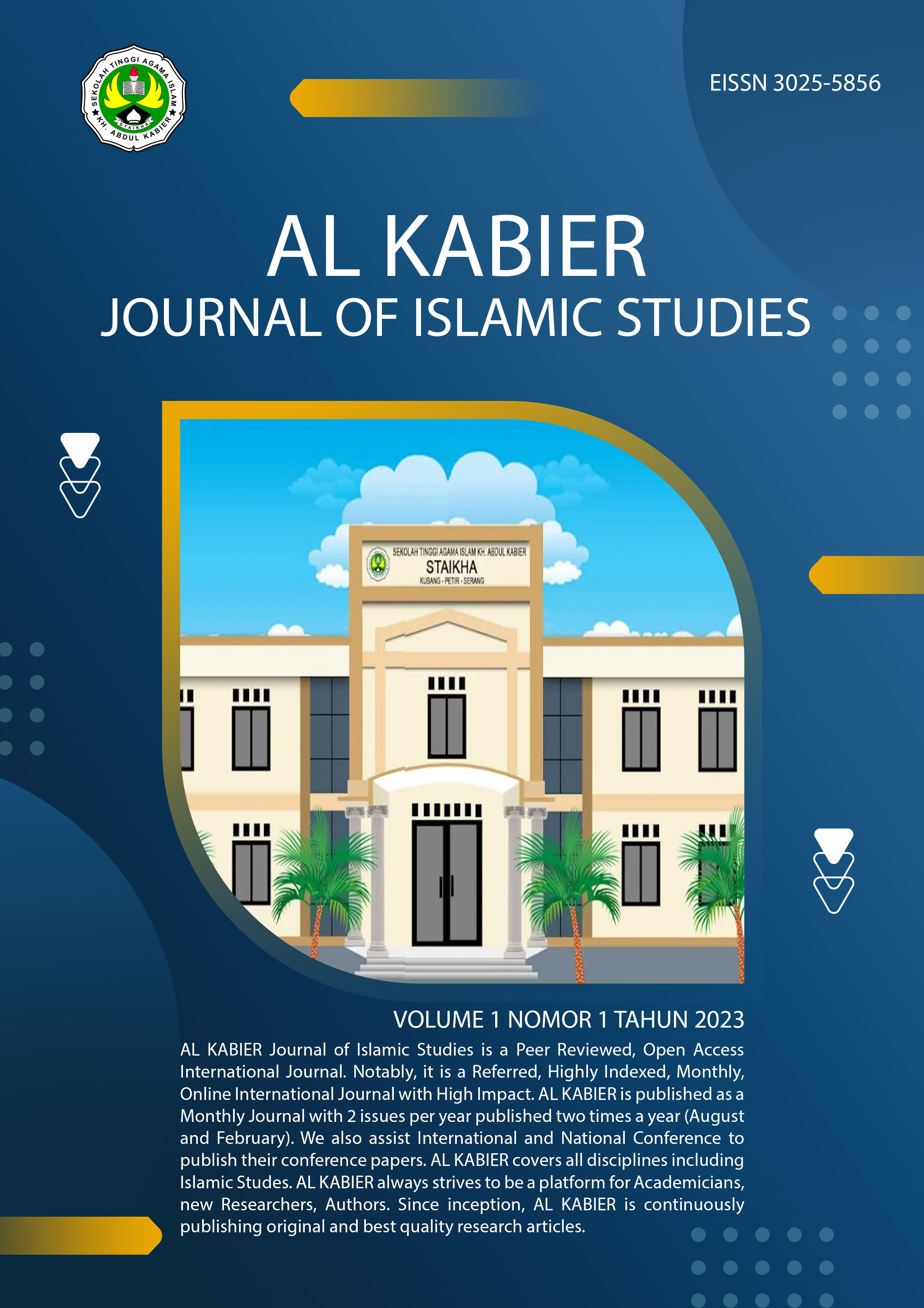 					View Vol. 1 No. 001 (2023): Al Kabier Journal of Islamic Studies
				